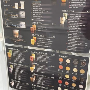 Ding Tea Eagle Rock - Menu 6/20/21 - Bubble Tea Near Me - Los Angeles, California