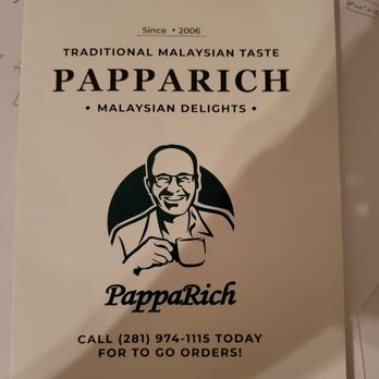 PappaRich - logo design - Malaysian Near Me - Houston, Texas