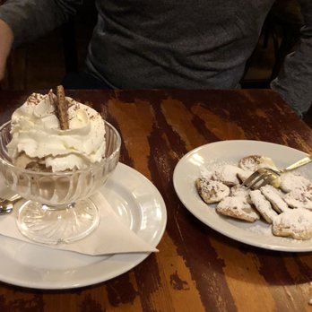 The Pantry - Caramel cookie ice cream (very good) and mini pancakes dusted with sugar - Modern European Near Me - Amsterdam, New Hampshire The Pantry - Caramel cookie ice cream (very good) and mini pancakes dusted with sugar - Modern European Near Me - Amsterdam, New Hampshire