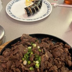 KC's Kitchen - Kimbap and beef bulgogi