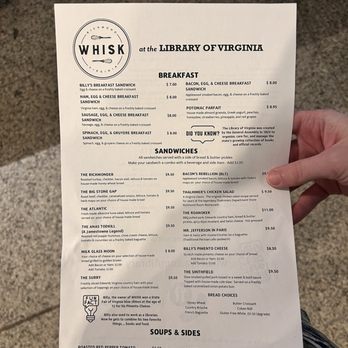 Whisk - Hot food menu only. Pastry and drink menu also available. - Bakeries Near Me - Richmond, Virginia Whisk - Hot food menu only. Pastry and drink menu also available. - Bakeries Near Me - Richmond, Virginia