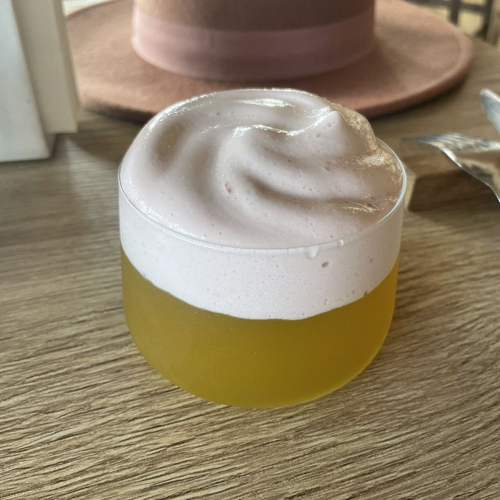 Rose Gose - The No. 13 - Bacardi rum, apple juice, apple purée, and black currant foam. Mixing it all up really makes a GREAT cocktail! - Wine Bars Near Me - Austin, Texas Rose Gose - The No. 13 - Bacardi rum, apple juice, apple purée, and black currant foam. Mixing it all up really makes a GREAT cocktail! - Wine Bars Near Me - Austin, Texas
