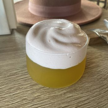 Rose Gose - The No. 13 - Bacardi rum, apple juice, apple purée, and black currant foam. Mixing it all up really makes a GREAT cocktail! - Wine Bars Near Me - Austin, Texas Rose Gose - The No. 13 - Bacardi rum, apple juice, apple purée, and black currant foam. Mixing it all up really makes a GREAT cocktail! - Wine Bars Near Me - Austin, Texas