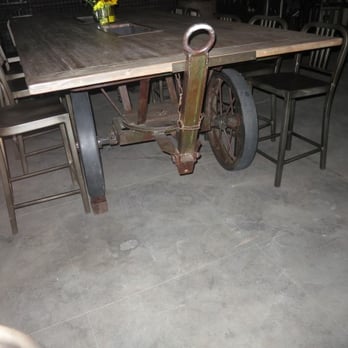 Bosscat Kitchen & Libations - Wagon converted into a table! - New American Near Me - Irvine, California