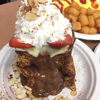 Button Up Cafe - Nutella stuffed French toast! - Breakfast & Brunch Near Me - Pearl City, Hawaii