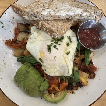 First Watch - Farmhouse skillet but I added spinach! - Breakfast & Brunch Near Me - Cincinnati, Ohio