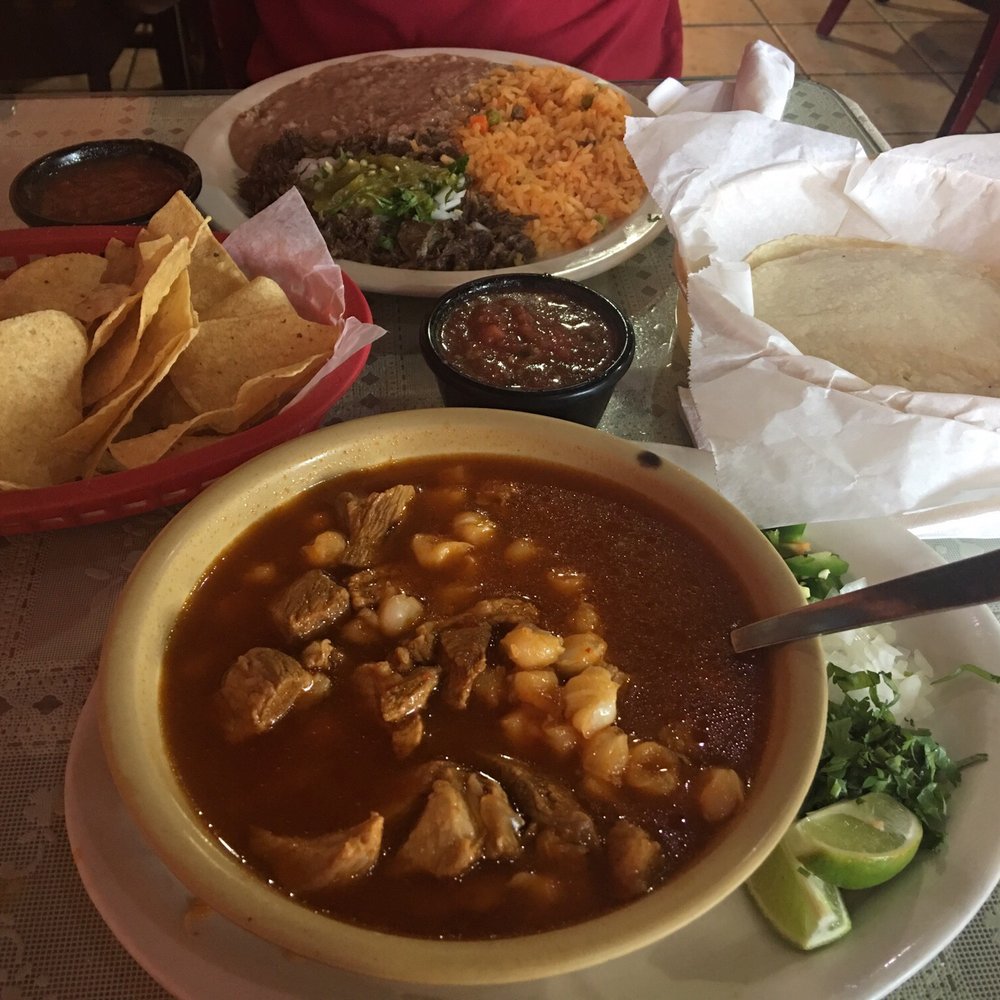 La Tortilandia - Pozole (pork stew with homily), barbacoa plate & a fresh order of handmade corn tortillas - Mexican Near Me - Fort Worth, Texas La Tortilandia - Pozole (pork stew with homily), barbacoa plate & a fresh order of handmade corn tortillas - Mexican Near Me - Fort Worth, Texas