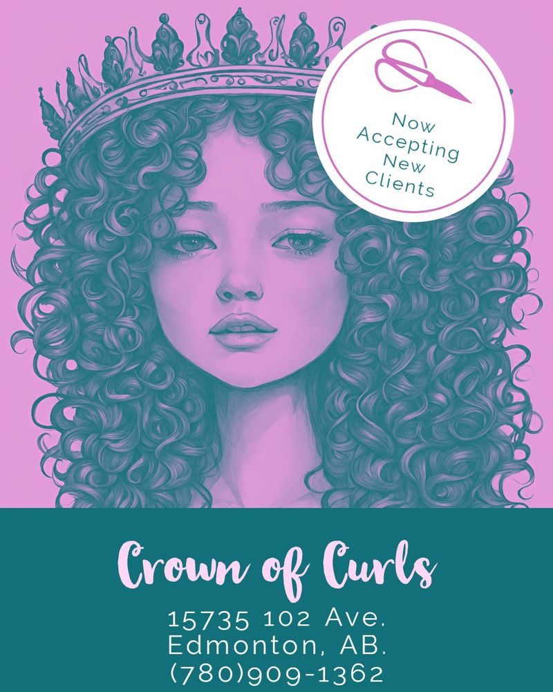 CROWN OF CURLS Updated April 2024 15735 102 Avenue, Edmonton