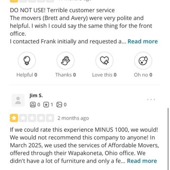 Affordable Movers - Movers Near Me - West Chester, Ohio