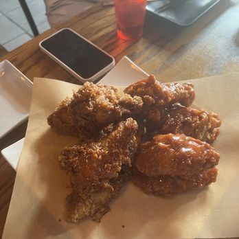 The Jin - Soy garlic and spicy wings - Korean Near Me - New York, New York The Jin - Soy garlic and spicy wings - Korean Near Me - New York, New York