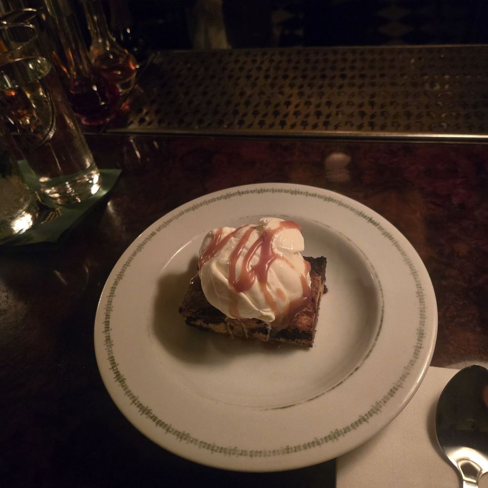 The Brookie sundae has vanilla Gelato and Carmel on top so delicious. The Brookie sundae has vanilla Gelato and Carmel on top so delicious.