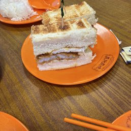 "Thick" fish sandwich