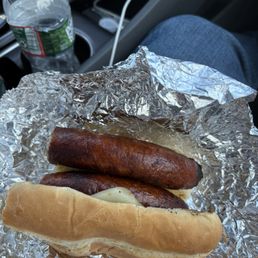 Double sausage with egg and cheese Double sausage with egg and cheese