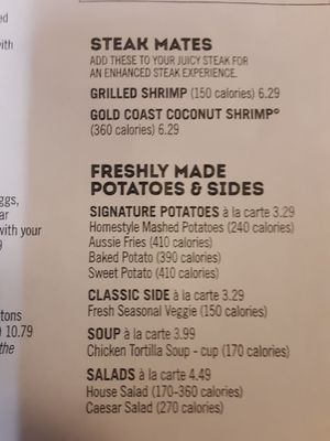 Menu photo 3 Outback Steakhouse Knoxville, TN