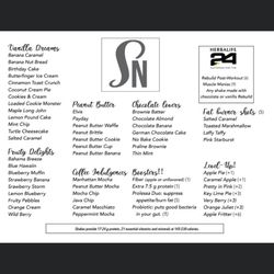 Simply Nutrition - Shake menu