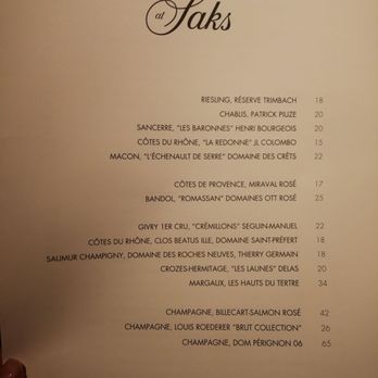 Le Chalet - Wine List -- there are more so take a look if you go. - Cocktail Bars Near Me - New York, New York