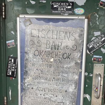 Eischen's Bar - Front door - Bars Near Me - Okarche, Oklahoma Eischen's Bar - Front door - Bars Near Me - Okarche, Oklahoma