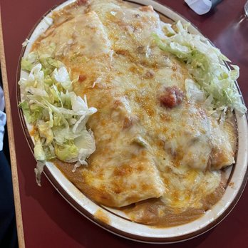 Los Volcanes Mexican Restaurant - Three burrito combo - Mexican Near Me - Parker, Colorado