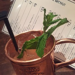 Moscow Mule - vodka ginger and fresh lime. Can you go wrong?