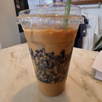 Mothership Coffee Roasters - Iced oat milk latte sweetened with honey. Quad shot. - Coffee & Tea Near Me - Henderson, Nevada Mothership Coffee Roasters - Iced oat milk latte sweetened with honey. Quad shot. - Coffee & Tea Near Me - Henderson, Nevada