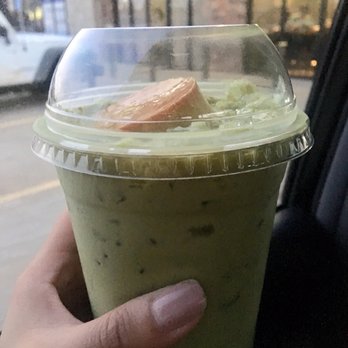Cafe Uyen - Green Matcha Milk Tea with Flan - Juice Bars & Smoothies Near Me - Yukon, Oklahoma
