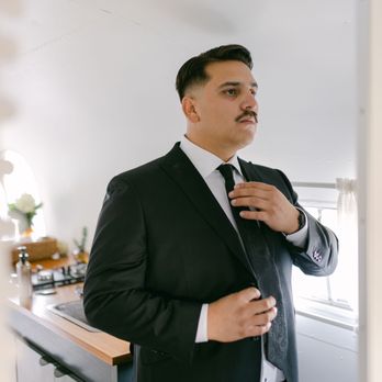 Sethan Hill - Getting ready and admiring a perfect suit! - Bespoke Clothing Near Me - Santa Monica, California Sethan Hill - Getting ready and admiring a perfect suit! - Bespoke Clothing Near Me - Santa Monica, California