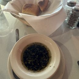 Complimentary bread and oil
