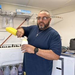 Tropical Shavings - The master at work