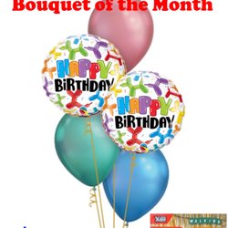Mr Balloons - Our September Bouquet of the Month.