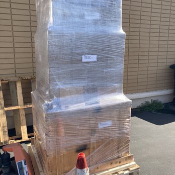 Scooters Mail Boxes Cards-Gift - 1100lbs on custom pallet, ready for sea transport #konatransit - Notaries Near Me - Tustin, California