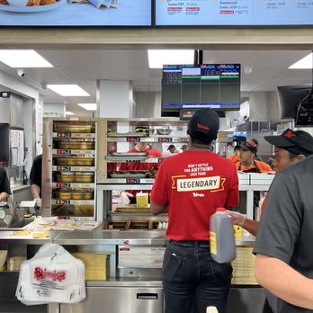 Bojangles - Front counter view of assembly line - Chicken Wings Near Me - Las Vegas, Nevada