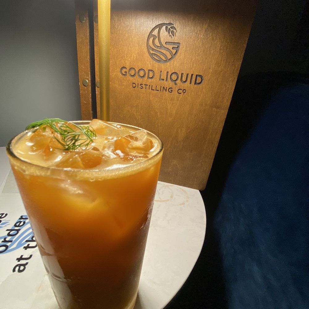 The Lounge by Good Liquid - Rascally Rabbit - bourbon whiskey, carrot juice, coconut milk, caramel and a dash of bitters round out this surprisingly delicious sipper. - Cocktail Bars Near Me - Sarasota, Florida The Lounge by Good Liquid - Rascally Rabbit - bourbon whiskey, carrot juice, coconut milk, caramel and a dash of bitters round out this surprisingly delicious sipper. - Cocktail Bars Near Me - Sarasota, Florida
