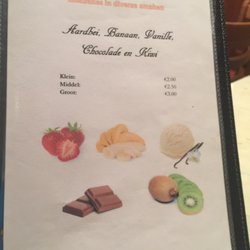 Cafetaria vogelzang - Menu
