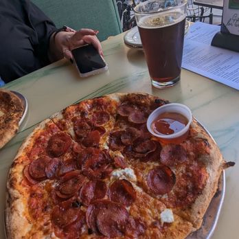 The Upper Crust - Pepperoni pizza with hot honey - Pizza Near Me - Gettysburg, Pennsylvania