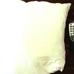 This is their pillow size (remote for size comparison). What the actual fuck?