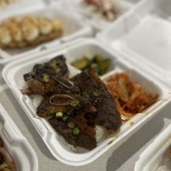 A-Mart Asian Grocery - Beef Bulgogi with Cucumber and Kimchi