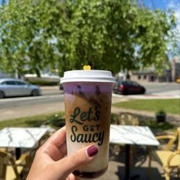 Iced Ube Latte (large) Iced Ube Latte (large)