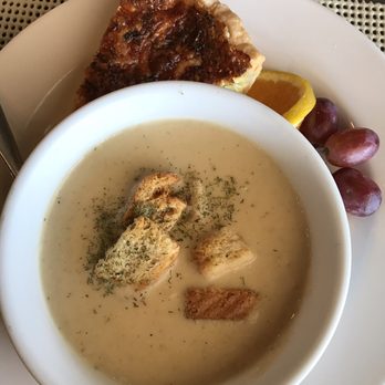 Pine Tree Barn Restaurant - Celery soup and quiche. Good. - Pizza Near Me - Wooster, Ohio