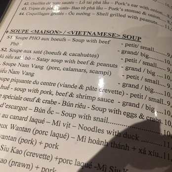 Thiên Long - Pho Menu - Vietnamese Near Me - Brussels, BRU