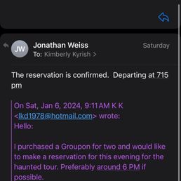 Confirmation email Confirmation email