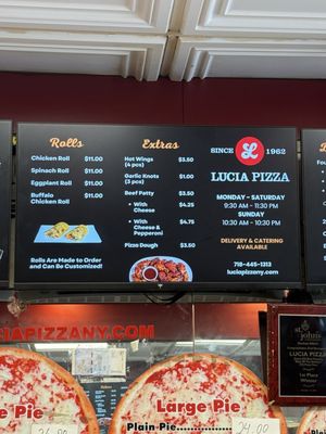 Menu photo 1 Lucia Pizza Flushing, NY