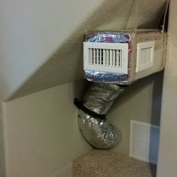 Britton Service Group - This was the only spot in my finished garage where a vent/return could be installed, Britton made it happen and only charged me for parts! - Heating & Air Conditioning/HVAC Near Me - Cedar Park, Texas
