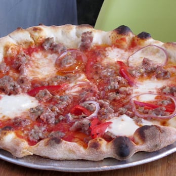 Delfina - Salsiccia: $15.  OK, not great: it's a bit thin and soggy in the center. - Pizza Near Me - San Francisco, California