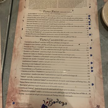 La Bodega - Tapas Menu - Tapas Bars Near Me - Kansas City, Missouri