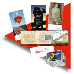 Clemens Vomstein - Flyer, Patientenbroschüre, Audio-CD, Messestand