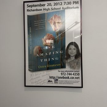 Richardson Public Library - Autographed posters from previous Richardson Reads One Book. - Libraries Near Me - Richardson, Texas