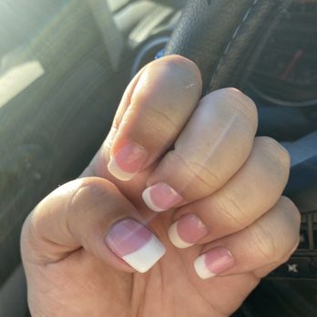 Classic Nails - Pink and white done by Leann thank you Leann I love them - Nail Salons Near Me - Lincoln, California