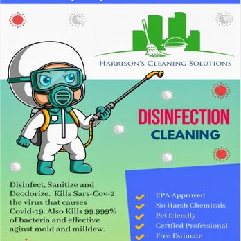 Harrison's Cleaning Solutions - Let's Keep You and Your Family Safe. - Home Cleaning Near Me