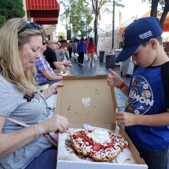 Biggest Little City Wing Fest - family sized funnel cake with strawberries! - Festivals Near Me - Reno, Nevada Biggest Little City Wing Fest - family sized funnel cake with strawberries! - Festivals Near Me - Reno, Nevada