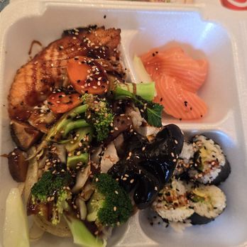 Poketown - Teriyaki Salmon Bento - Bubble Tea Near Me - Hampton, New Hampshire